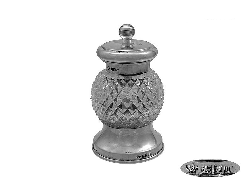 Antique Silver  Pepper Grinder London 1906